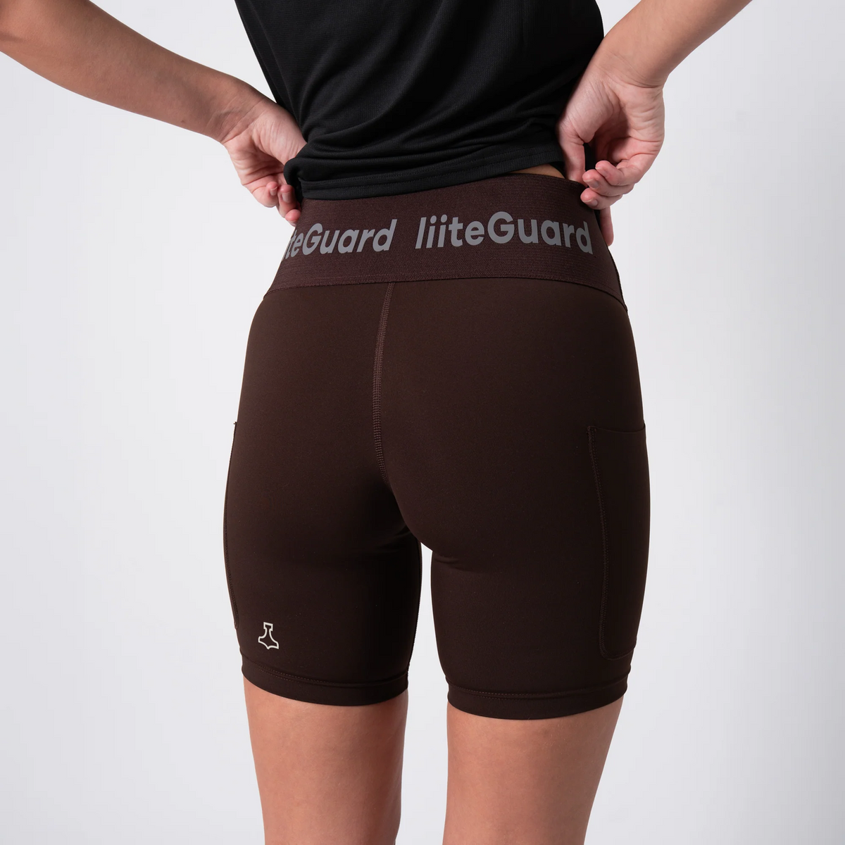 liiteGuard GLU-TECH TRAINING SHORT TIGHTS (WOMEN) Short tights Coffee Bean