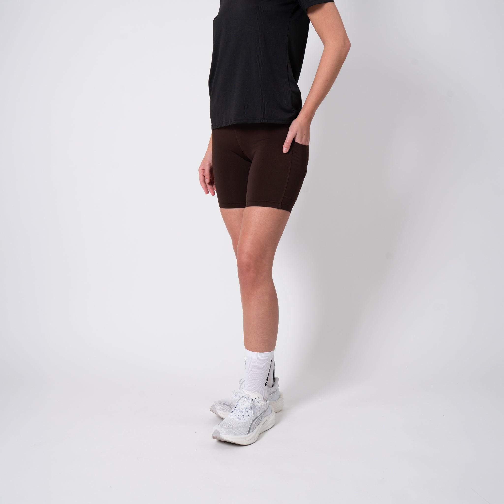 liiteGuard GLU-TECH TRAINING SHORT TIGHTS (WOMEN) Short tights Coffee Bean