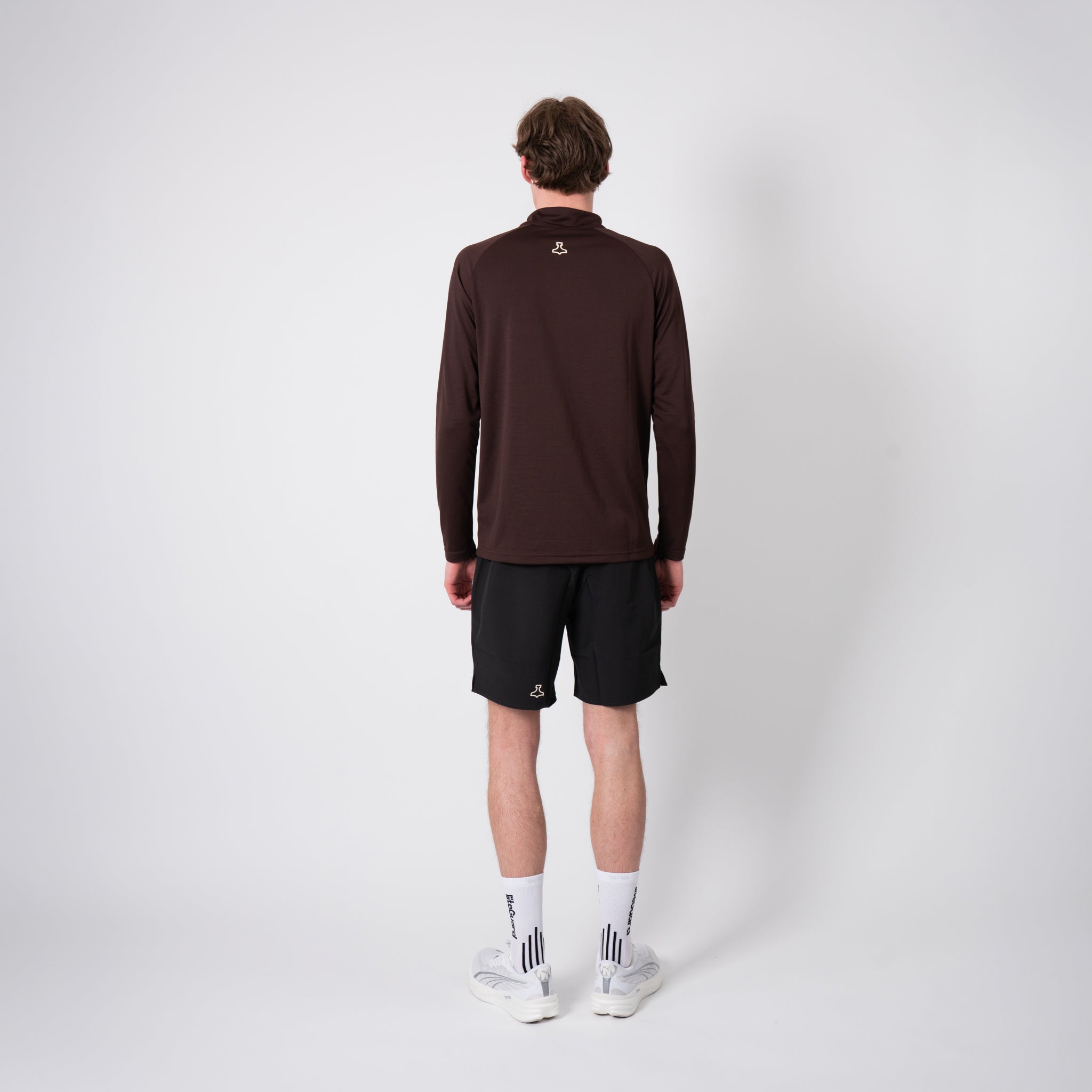 liiteGuard GROUND-TECH 1/4 ZIP SHIRT (MEN) Zippers Coffee Bean
