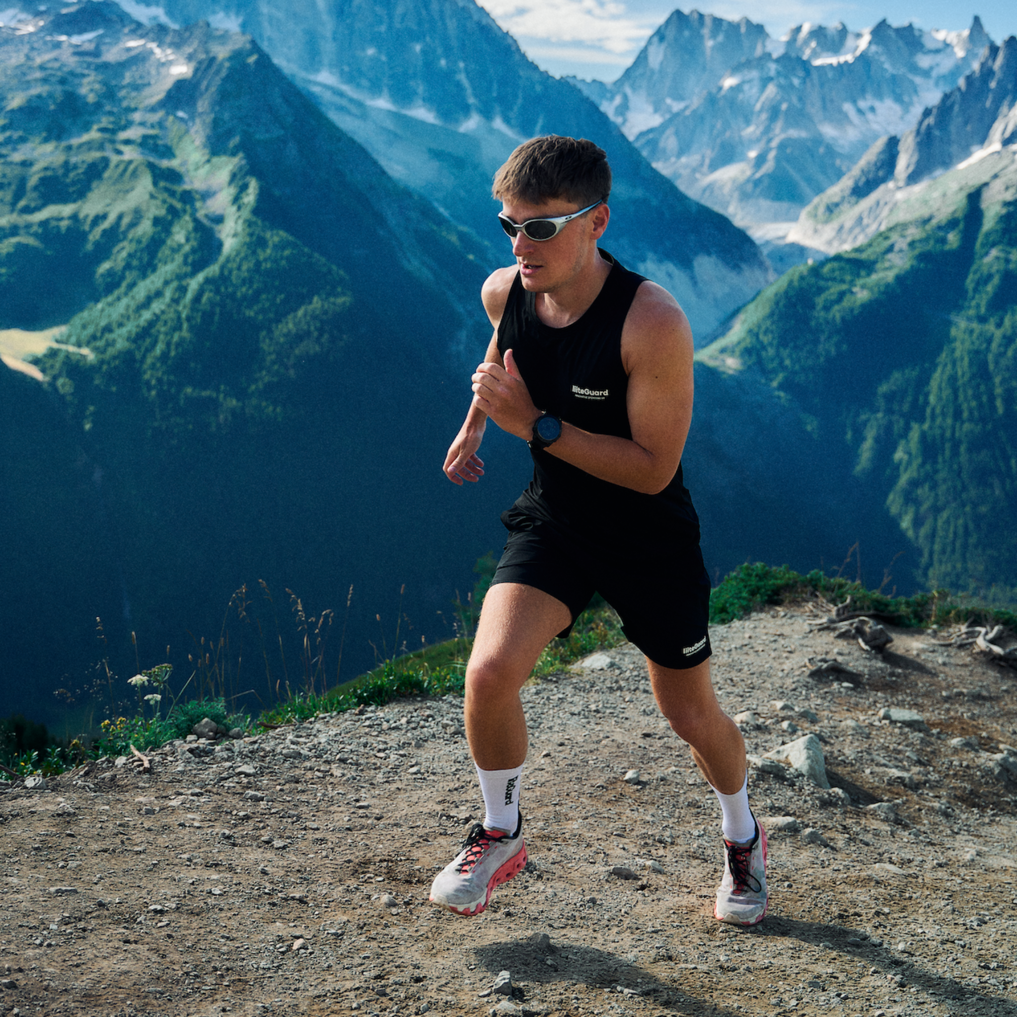 liiteGuard GROUND-TECH SINGLET (MEN) Singlet Black