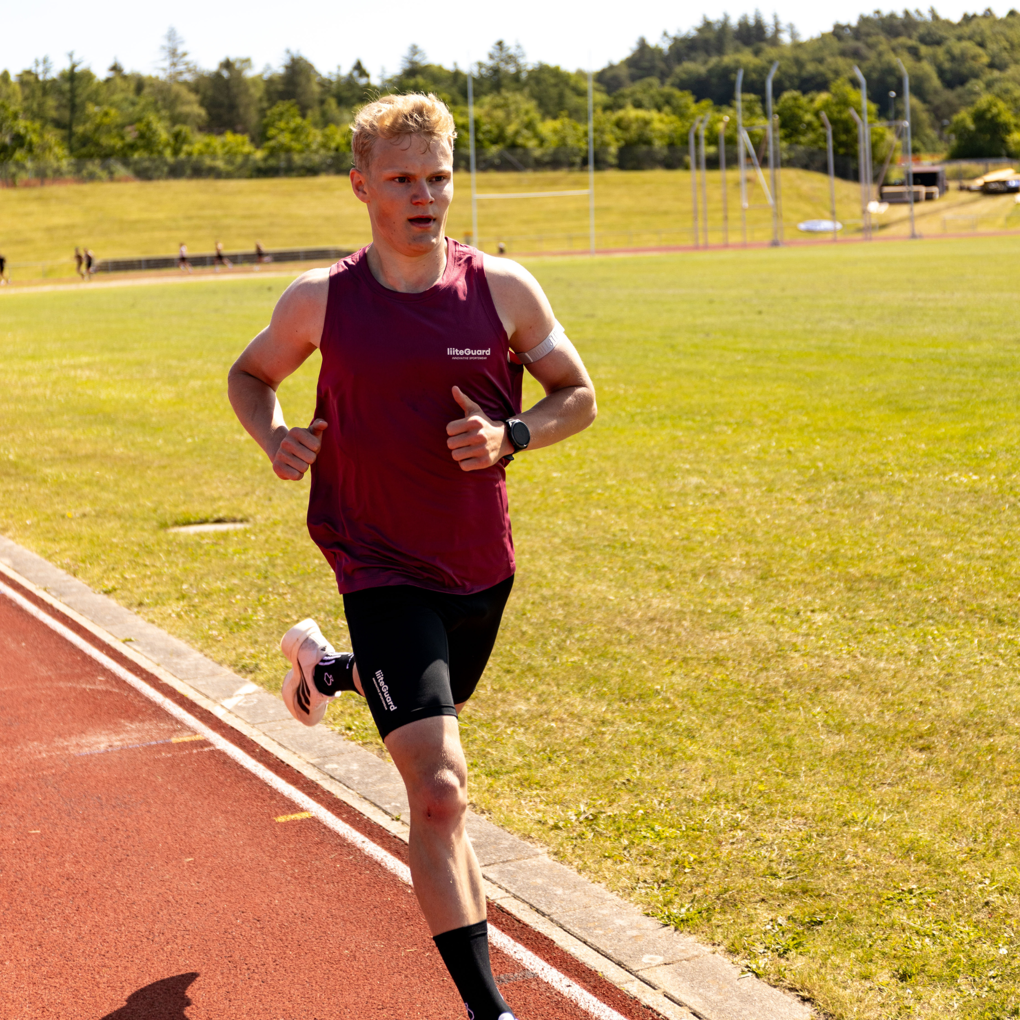 liiteGuard GROUND-TECH SINGLET (MEN) Singlet Bordeaux