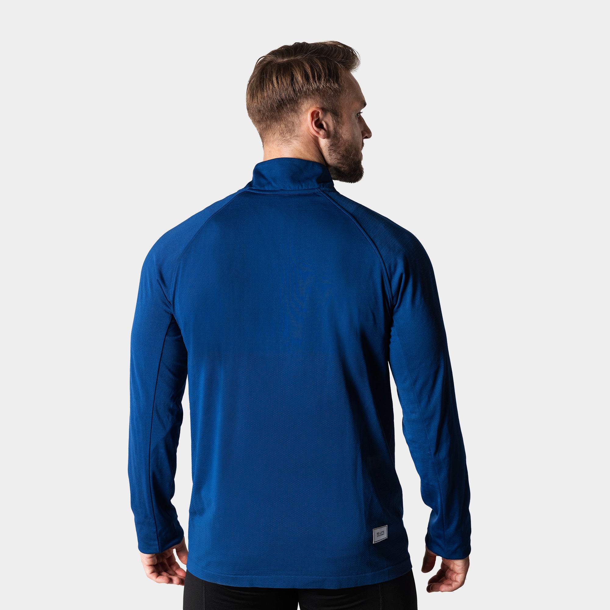 Liiteguard RE-LIITE 1/4 ZIP SHIRT (Herren) Zippers BLAU MELANGE