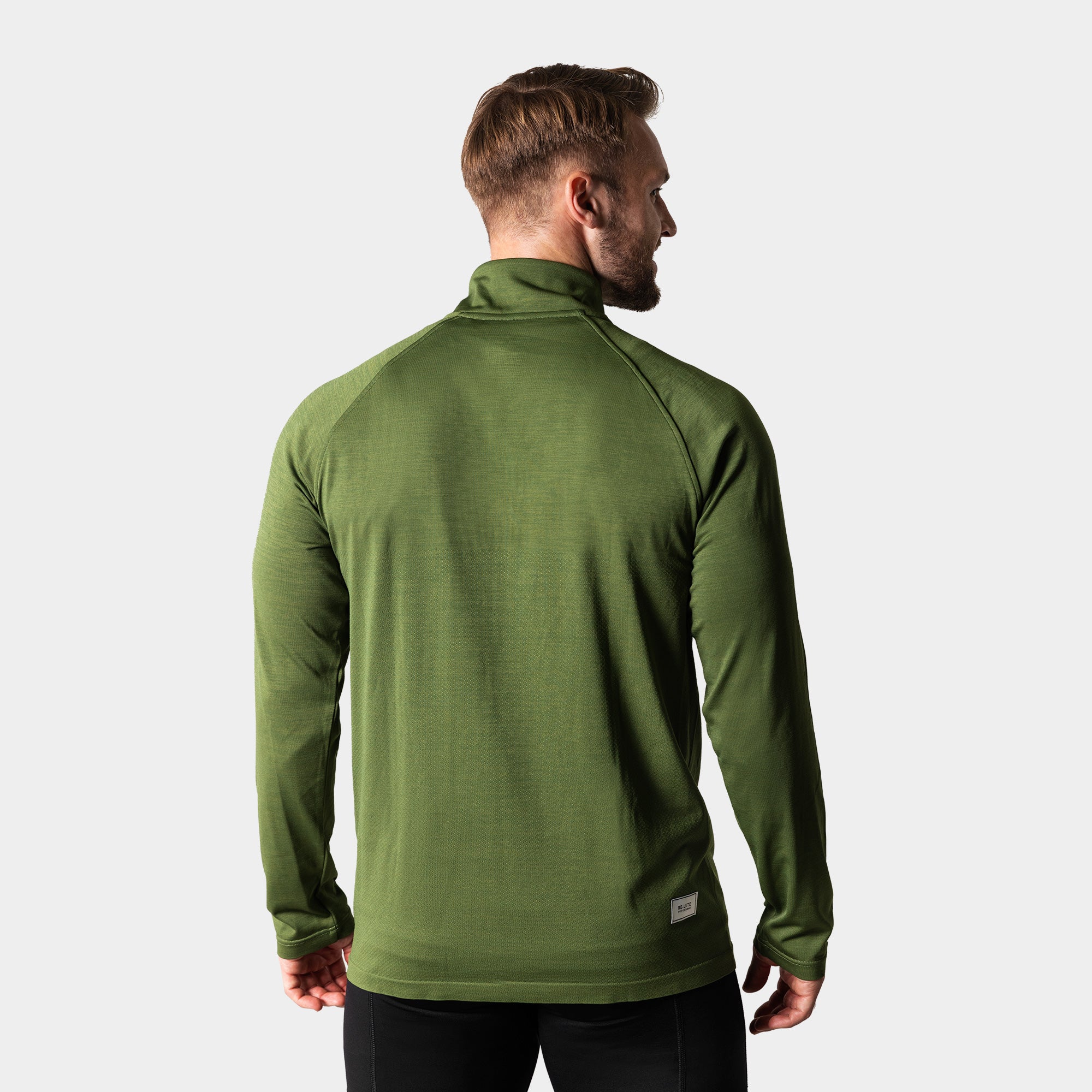 Liiteguard RE-LIITE 1/4 ZIP SHIRT (Herren) Zippers GRÜN