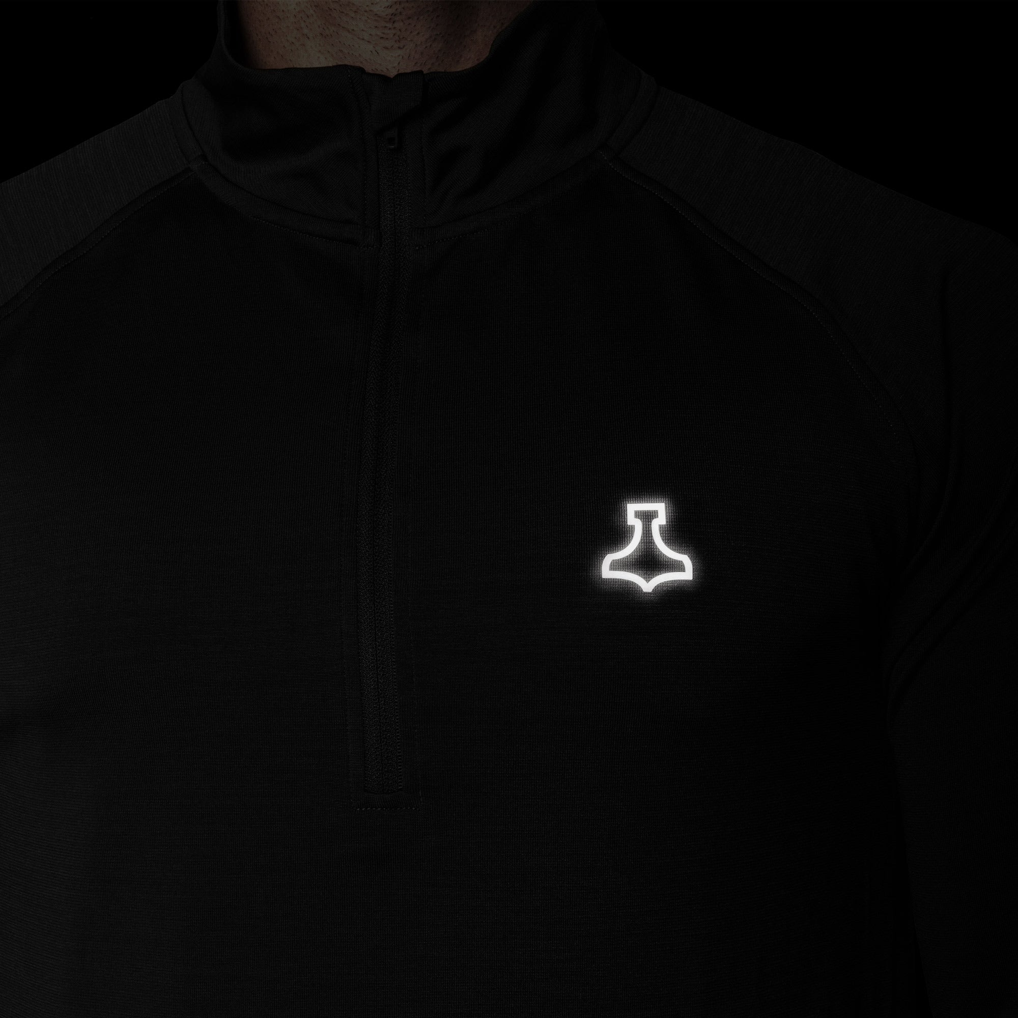 Liiteguard RE-LIITE 1/4 ZIP SHIRT (Herren) Zippers SCHWARZ