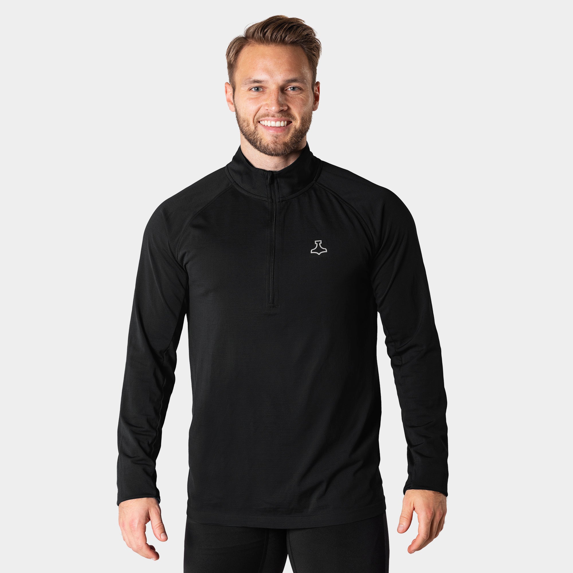 Liiteguard RE-LIITE 1/4 ZIP SHIRT (Herren) Zippers SCHWARZ