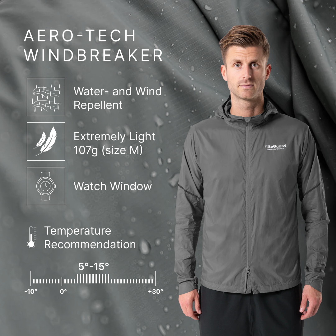 liiteGuard AERO-TECH WINDBREAKER (MEN) Top Dark shade