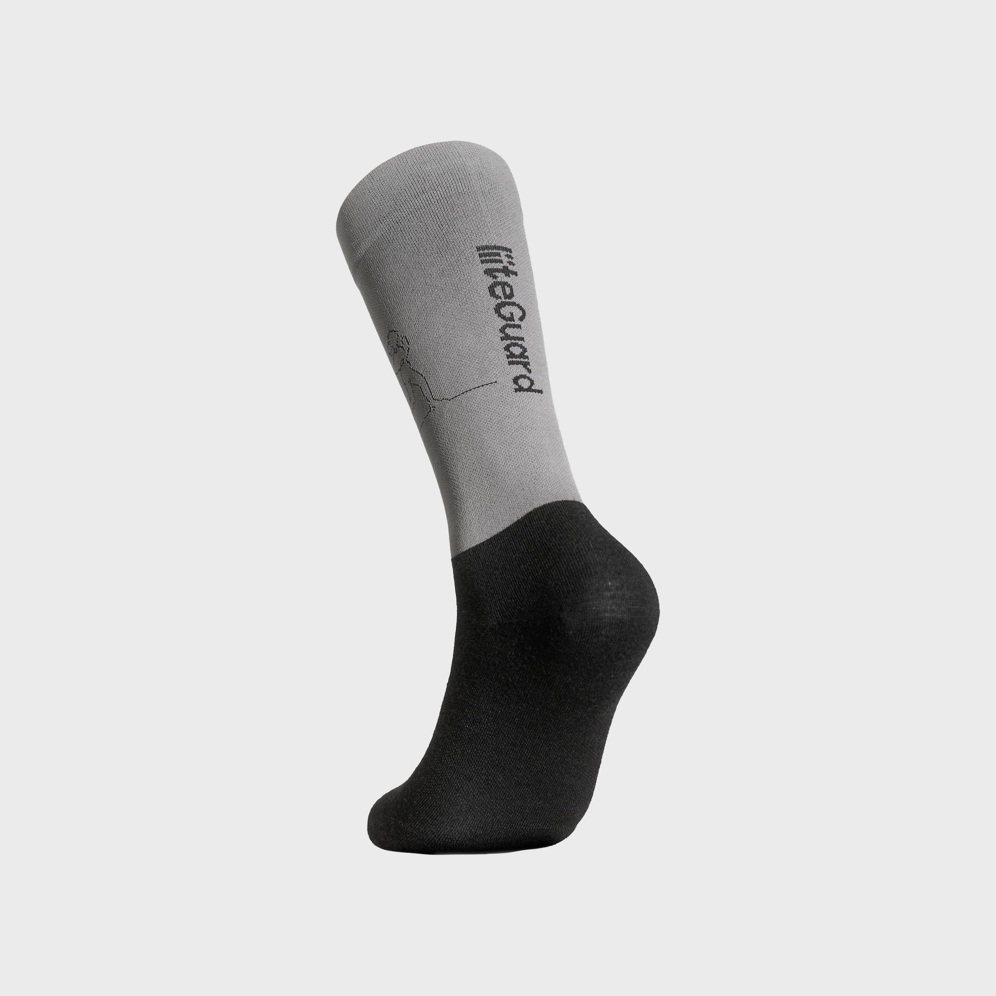 liiteGuard EVERYDAY MERINO SOCK Medium socks Black/Grey