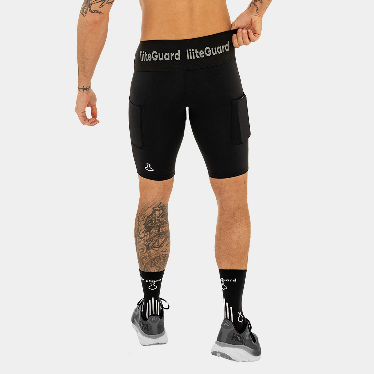 liiteGuard GLU-TECH SHORT TIGHTS (MEN) Short tights Black