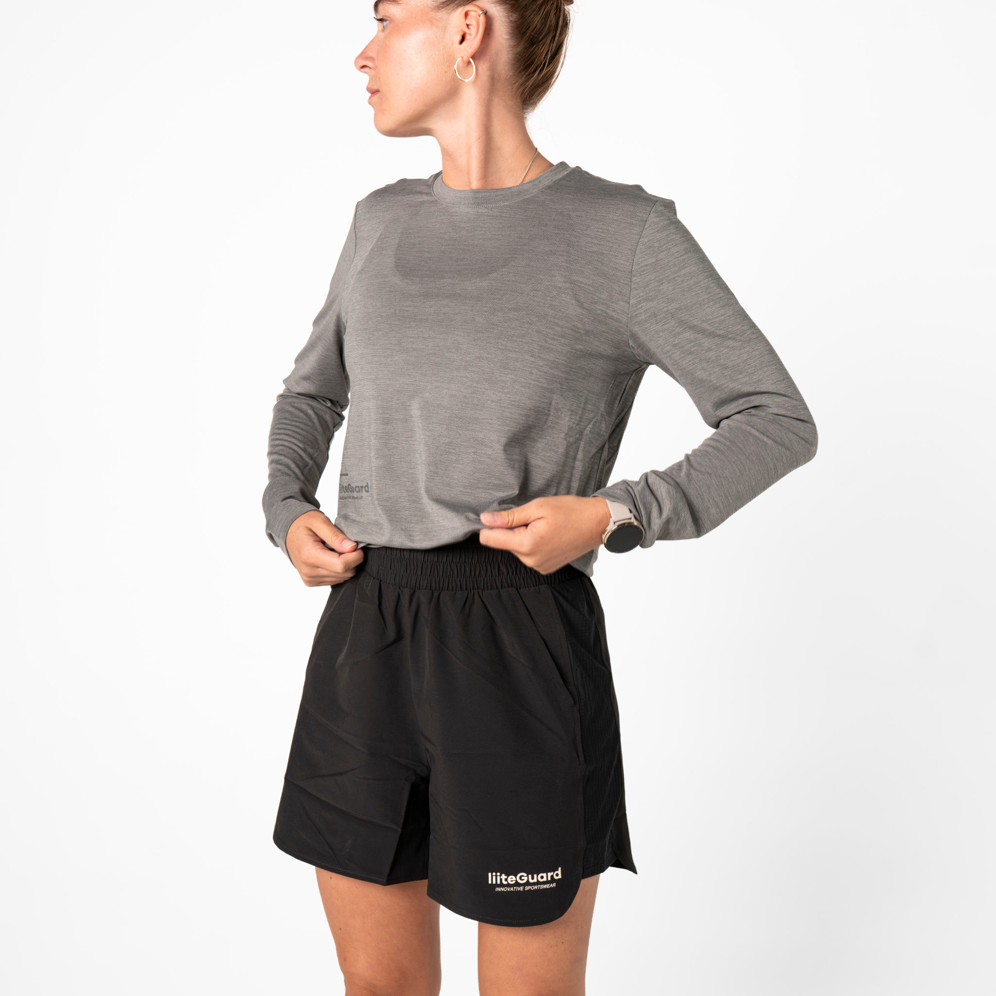 liiteGuard GROUND-TECH LIGHT LS T-SHIRT (WOMEN) Long Sleeve T-shirts Grey Melange