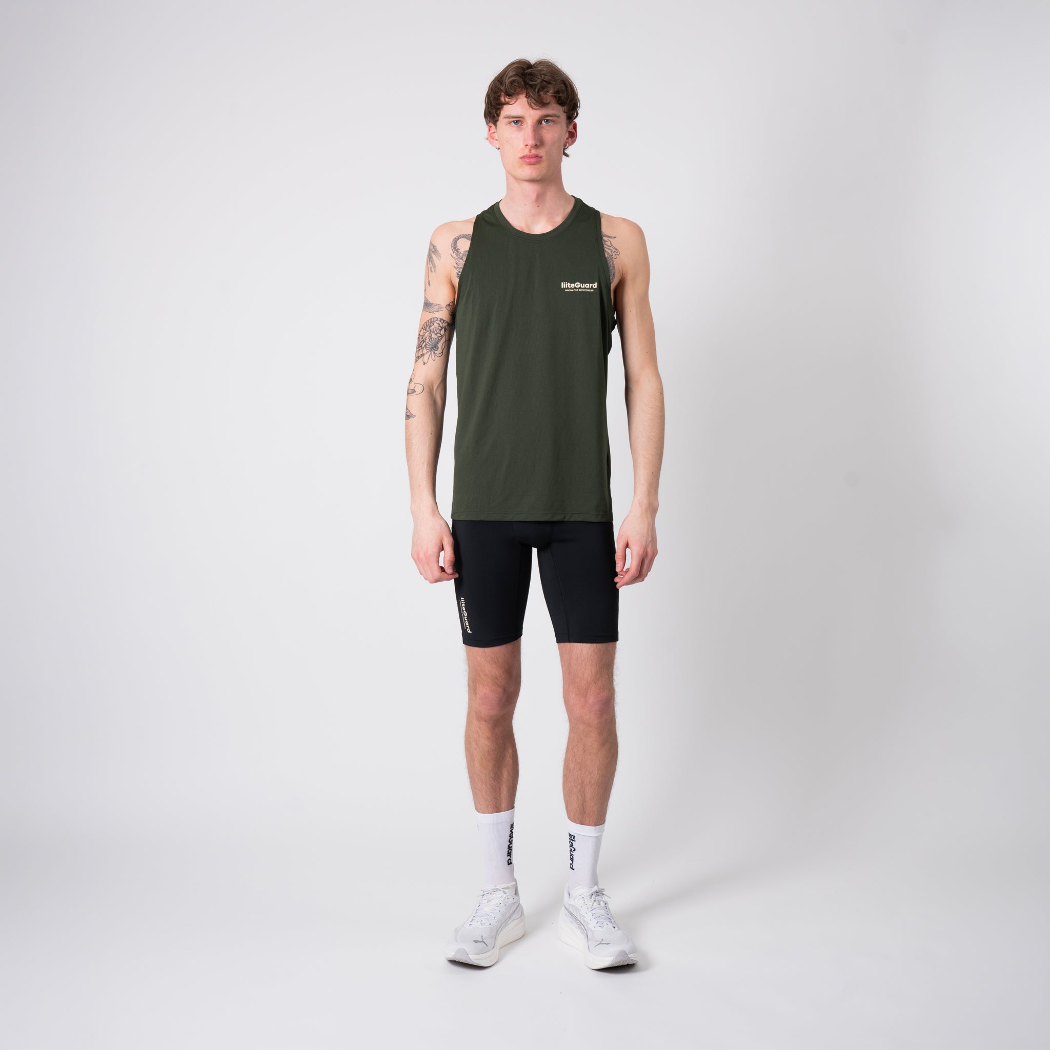 liiteGuard GROUND-TECH SINGLET (MEN) Singlet Army green