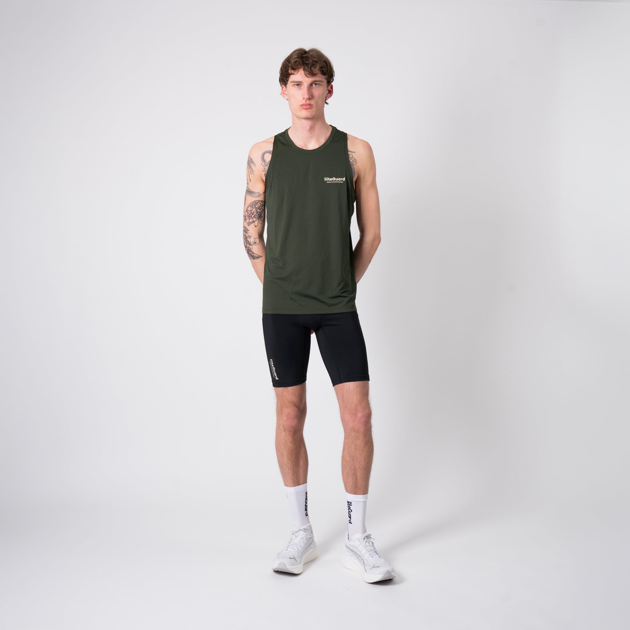 liiteGuard GROUND-TECH SINGLET (MEN) Singlet Army green