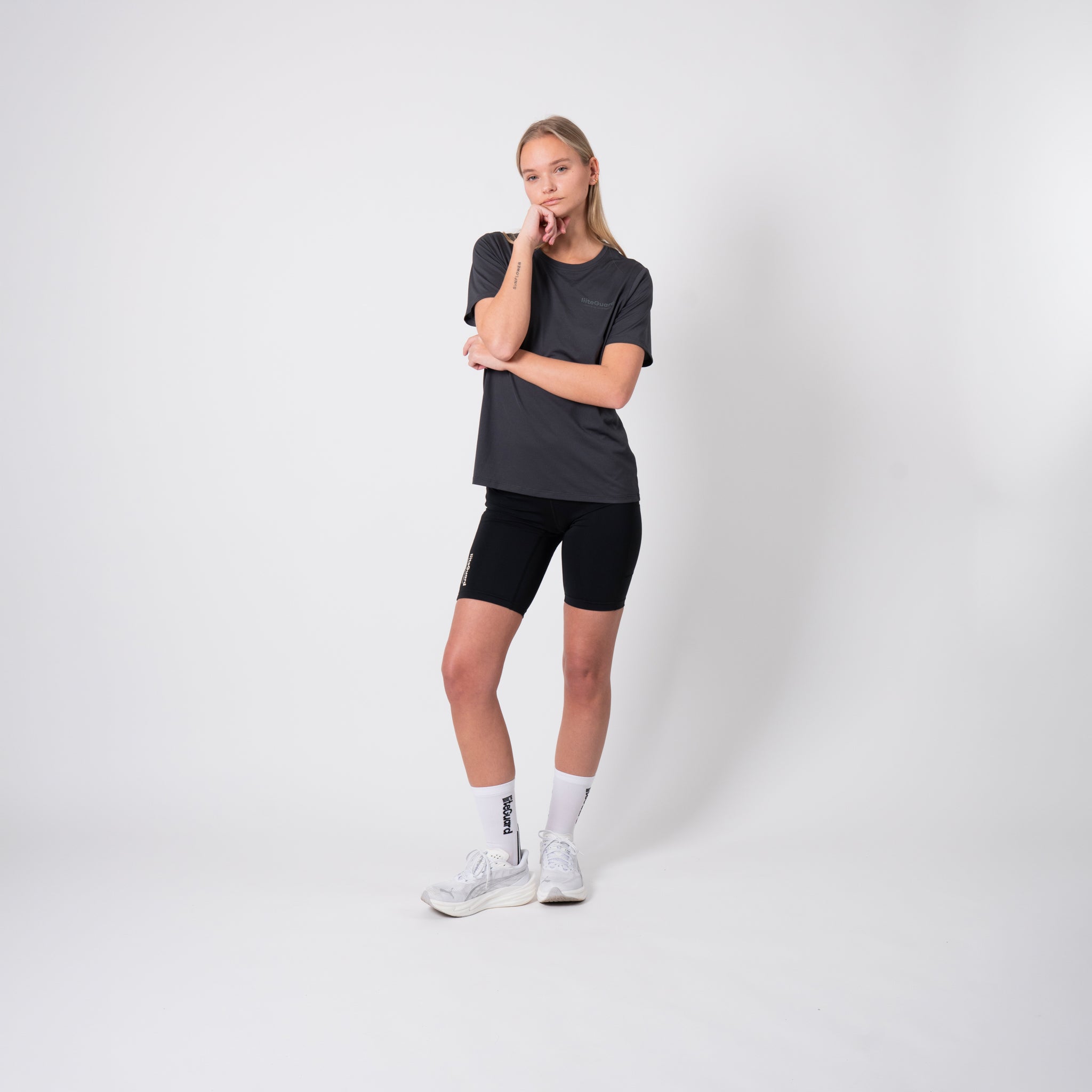 liiteGuard GROUND-TECH T-SHIRT (WOMEN) T-shirts Ebony/Dark Grey