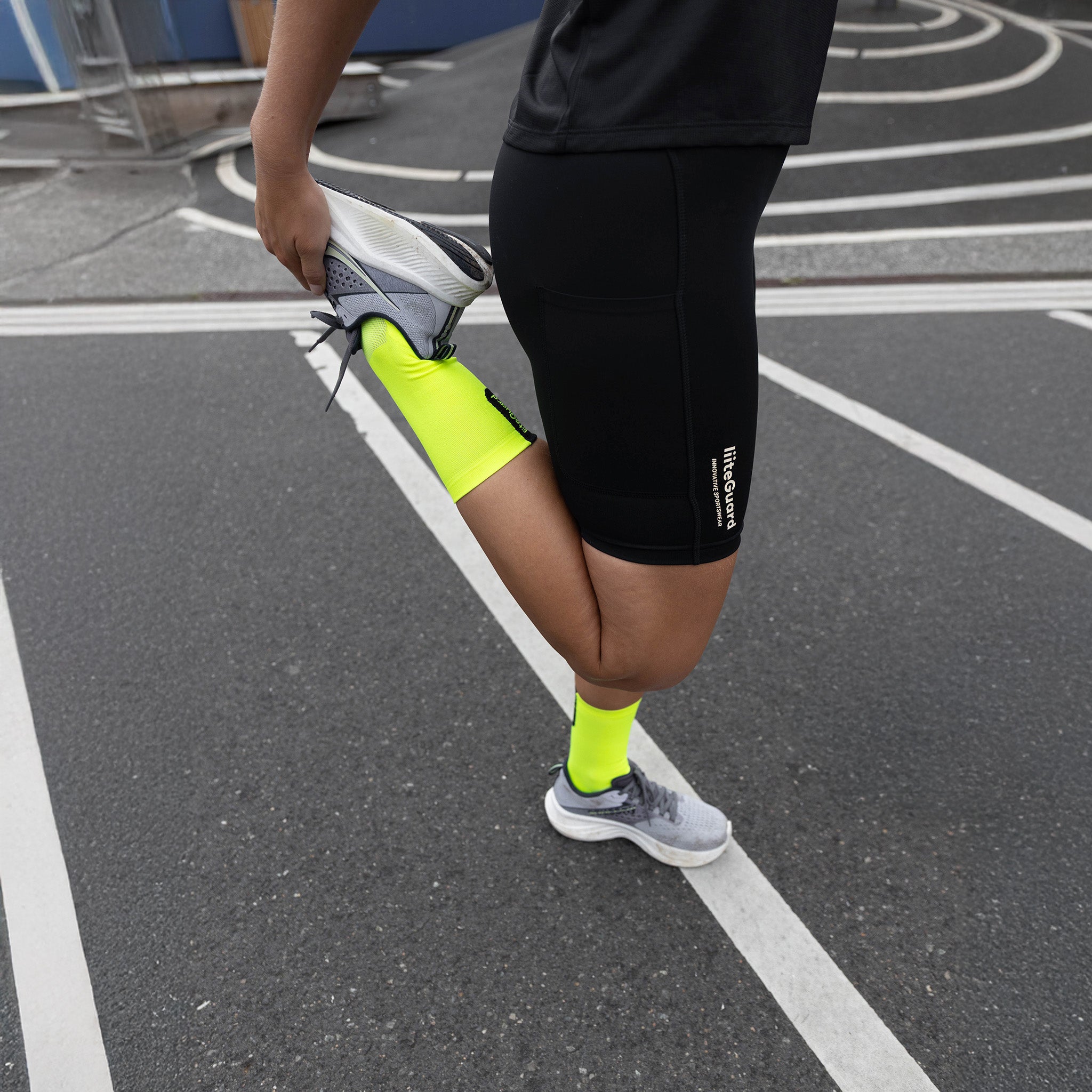 liiteGuard HYPERLIGHT CREW SOCK 2-PACK Medium socks Neon Yellow