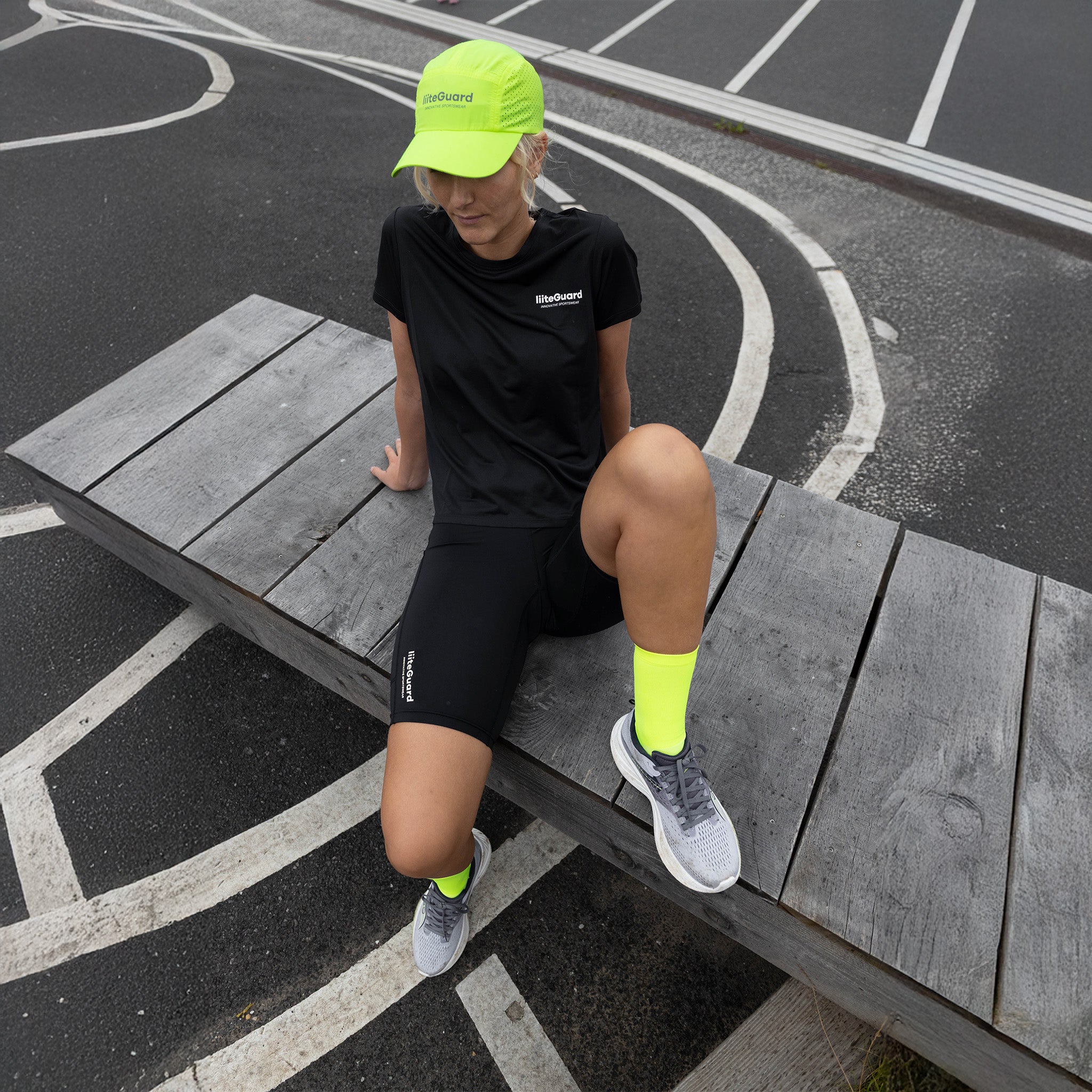 liiteGuard HYPERLIGHT CREW SOCK 2-PACK Medium socks Neon Yellow