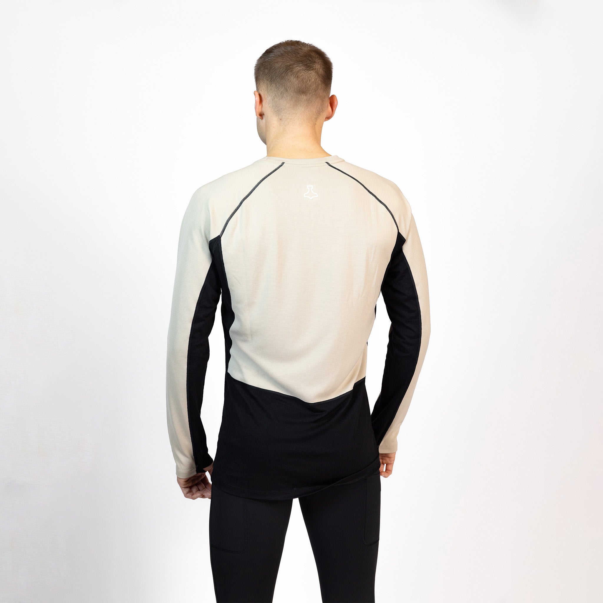 liiteGuard MERINO HYBRID BASELAYER LS (MEN) Baselayer Black/Sand