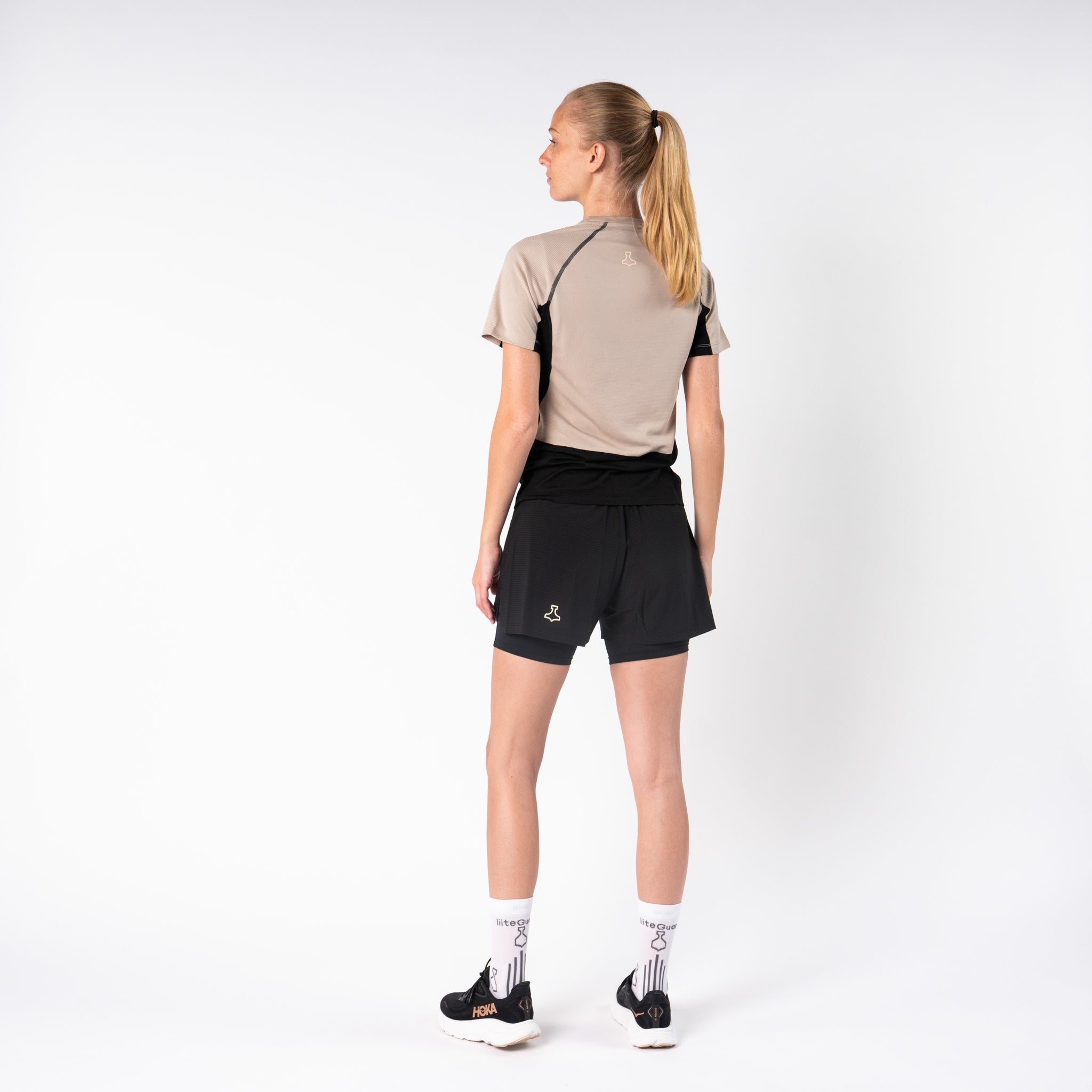 liiteGuard MERINO HYBRID T-SHIRT (WOMEN) T-shirts Black/Sand