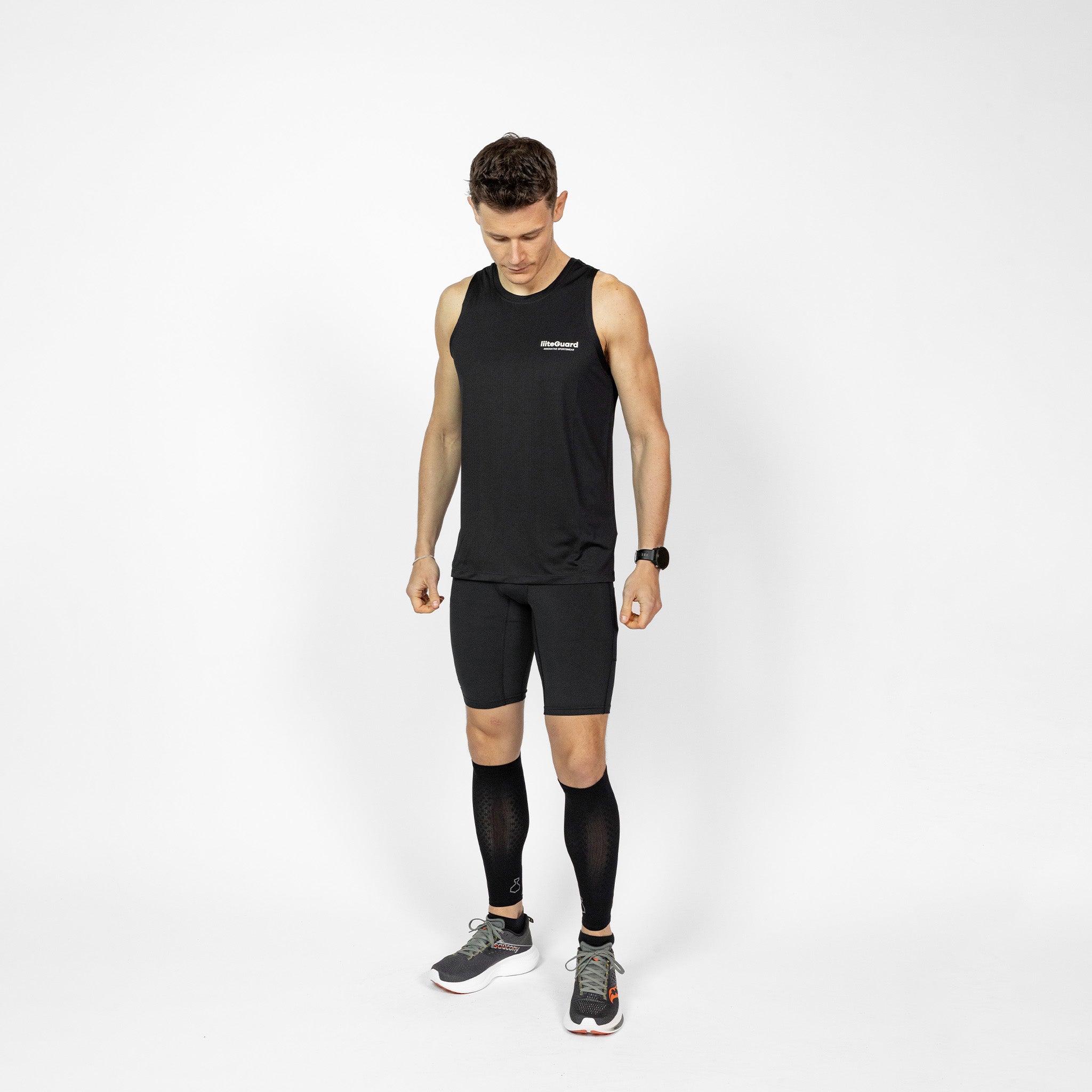 liiteGuard SHIN-TECH COMPRESSION CALF SLEEVE Leg sleeve Black