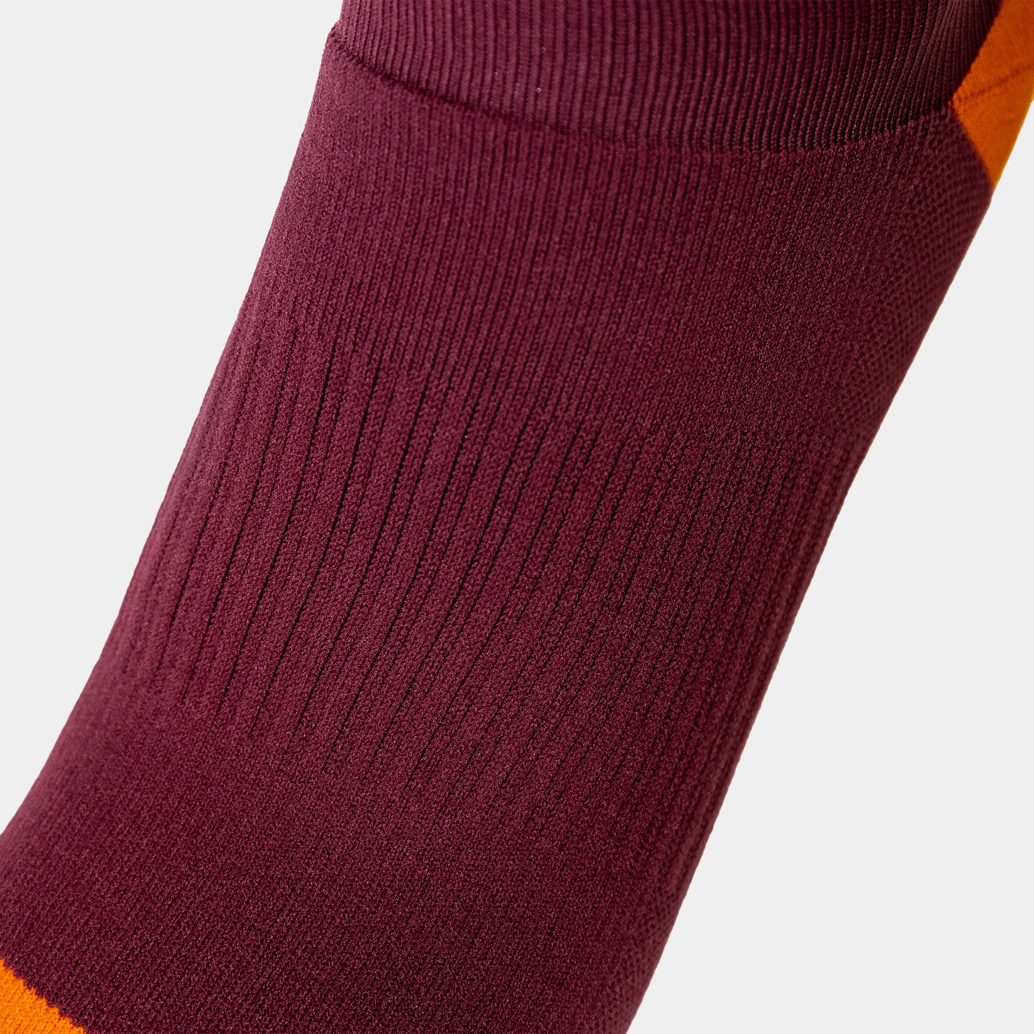 liiteGuard SHIN-TECH GRIP RUNNING SOCK Long socks Bordeaux