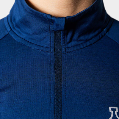 Liiteguard RE-LIITE 1/4 ZIP SHIRT (Damen) Zippers BLAU MELANGE