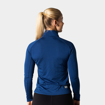Liiteguard RE-LIITE 1/4 ZIP SHIRT (Damen) Zippers BLAU MELANGE