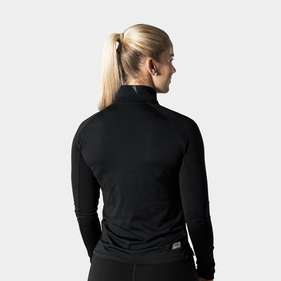 Liiteguard RE-LIITE 1/4 ZIP SHIRT (Damen) Zippers SCHWARZ