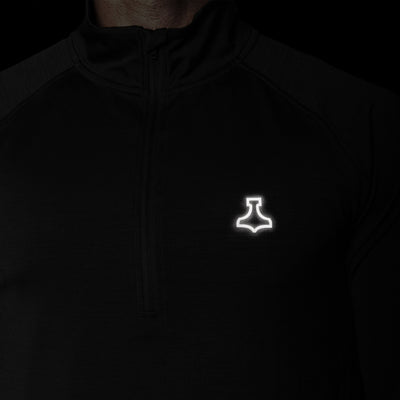 Liiteguard RE-LIITE 1/4 ZIP SHIRT (Herren) Zippers SCHWARZ